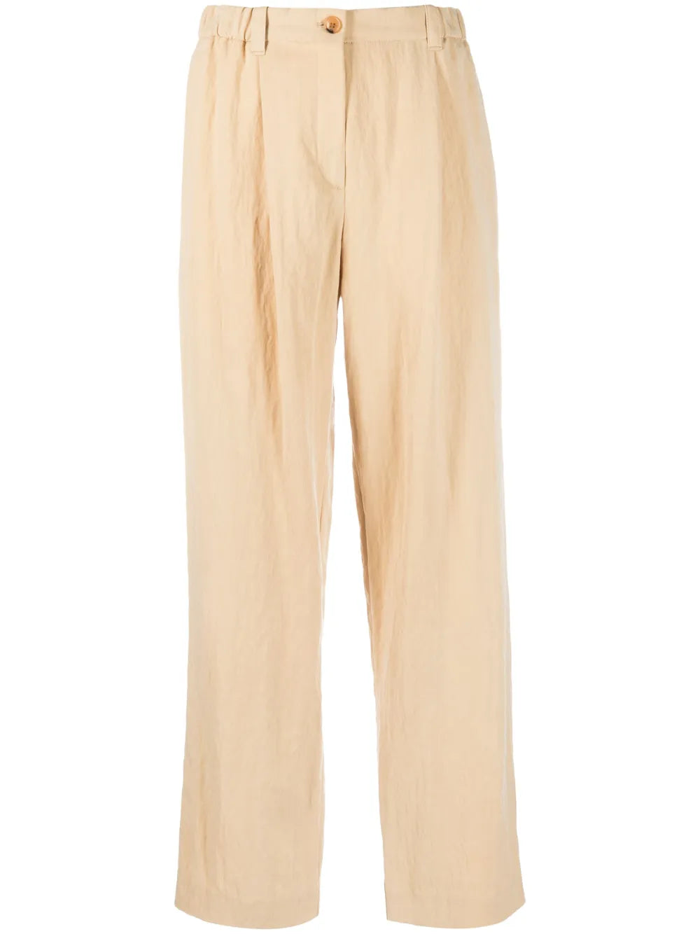Wide-Leg Cotton Trousers