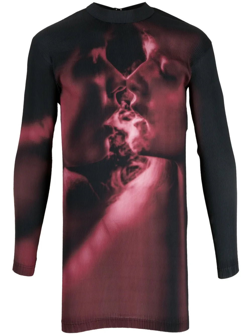 Rhye Ruby Smoke Mock-Neck Dress