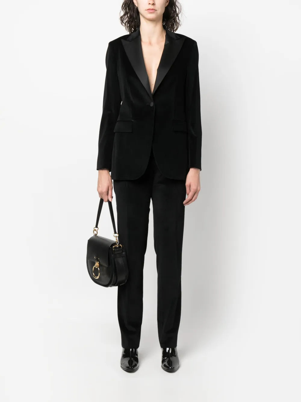 Single-Breasted Velvet Suit