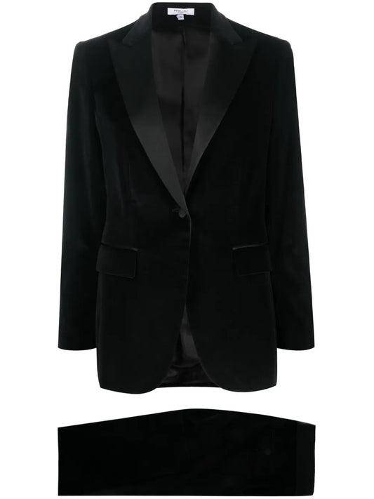 Single-Breasted Velvet Suit