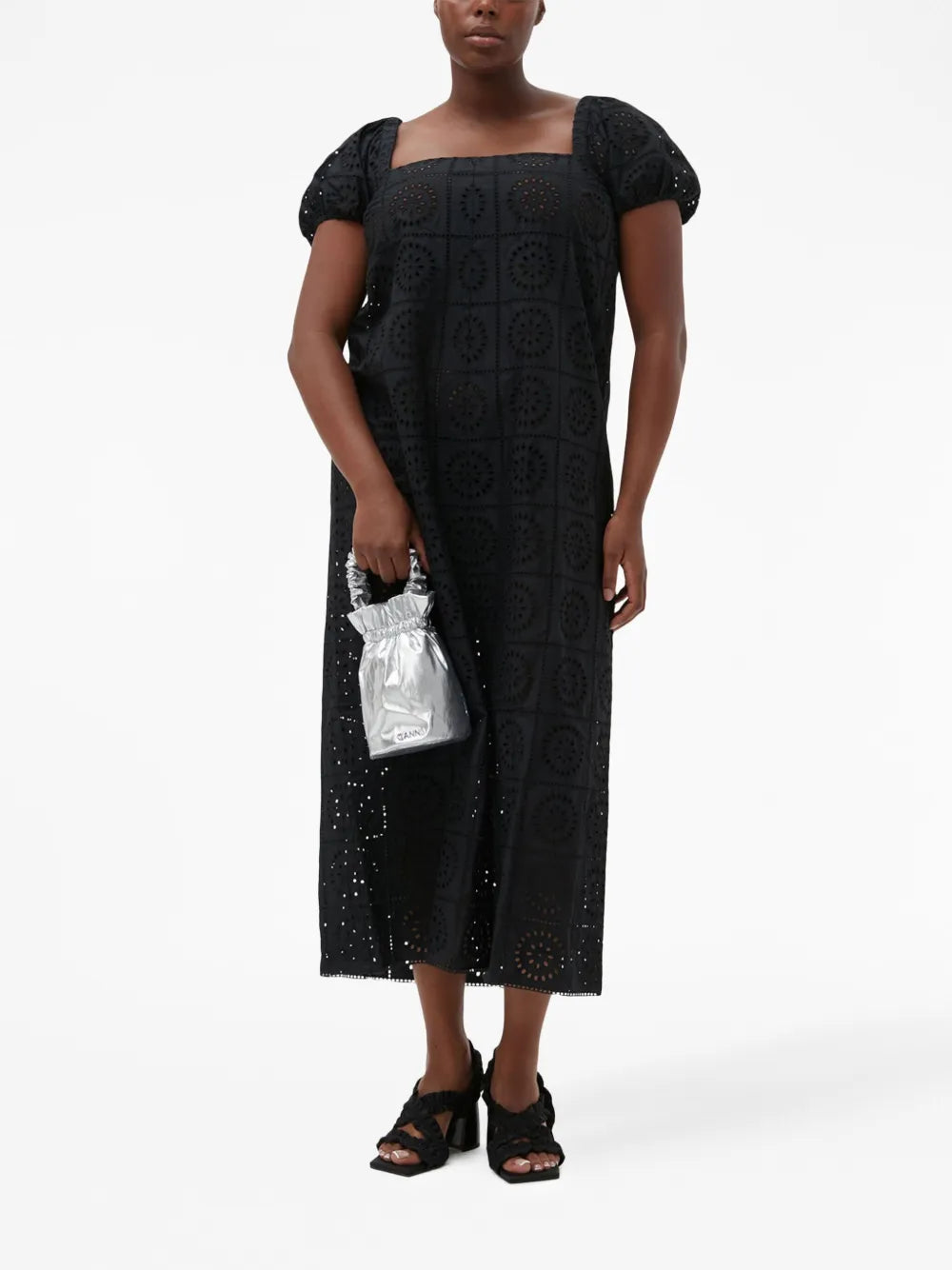 Broderie Anglaise Midi Dress