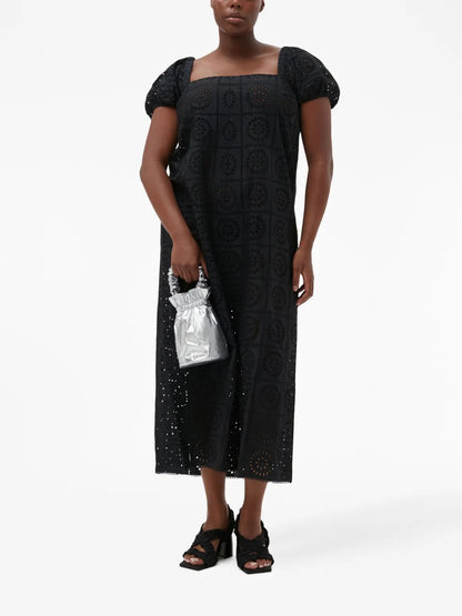 Broderie Anglaise Midi Dress