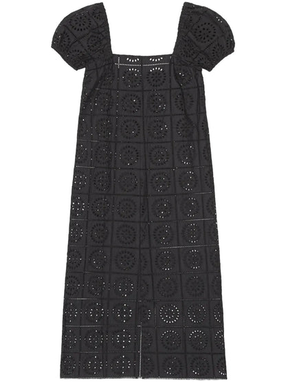 Broderie Anglaise Midi Dress