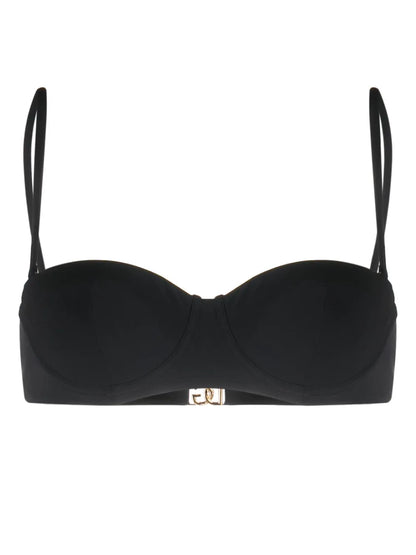 Logo-Plaque Bikini Top