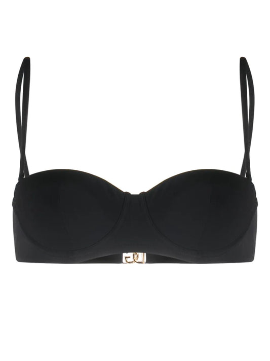 Logo-Plaque Bikini Top