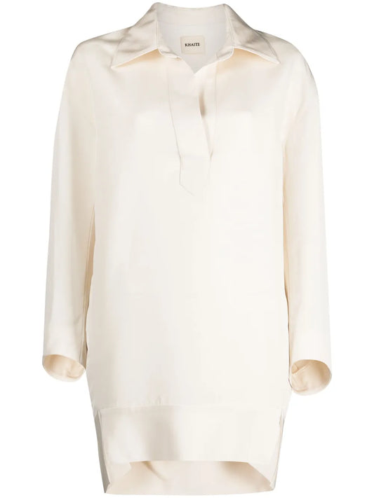 Kal Silk Shirtdress