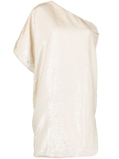 One-Shoulder Sequined Mini Dress