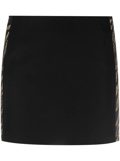 Rhinestone-Embellished Miniskirt
