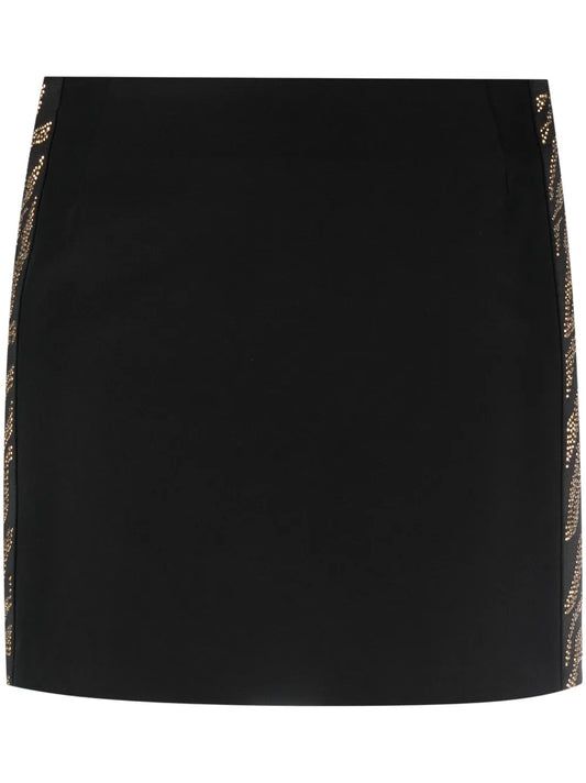 Rhinestone-Embellished Miniskirt