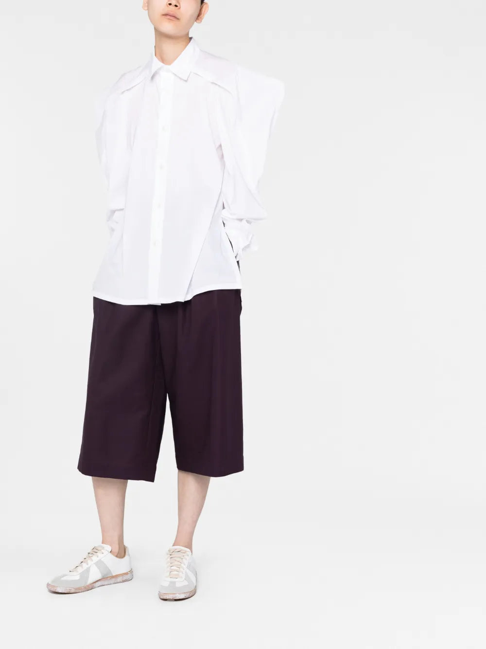 Long Sleeve Button-Fastening Shirt