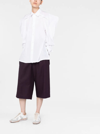 Long Sleeve Button-Fastening Shirt