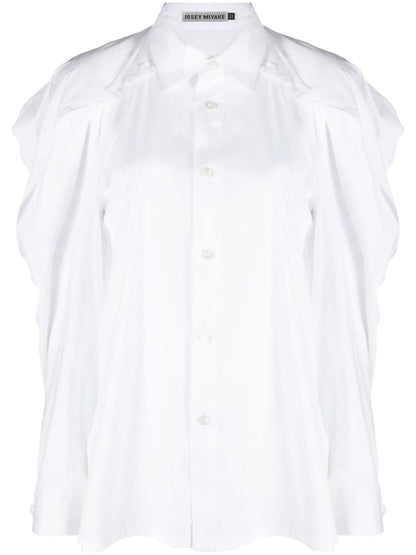 Long Sleeve Button-Fastening Shirt