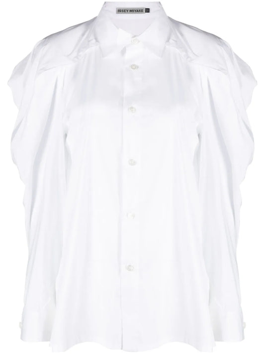 Long Sleeve Button-Fastening Shirt