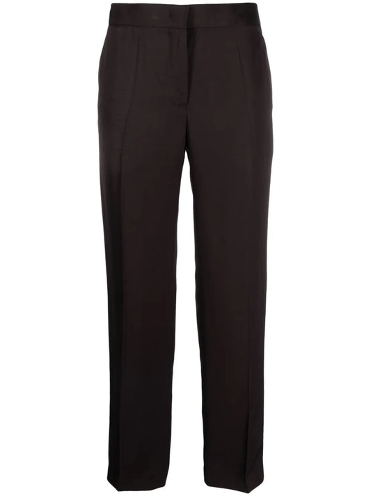 Cropped Twill Trousers