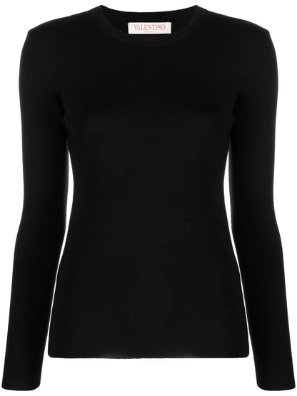 Open-Back Knitted Top