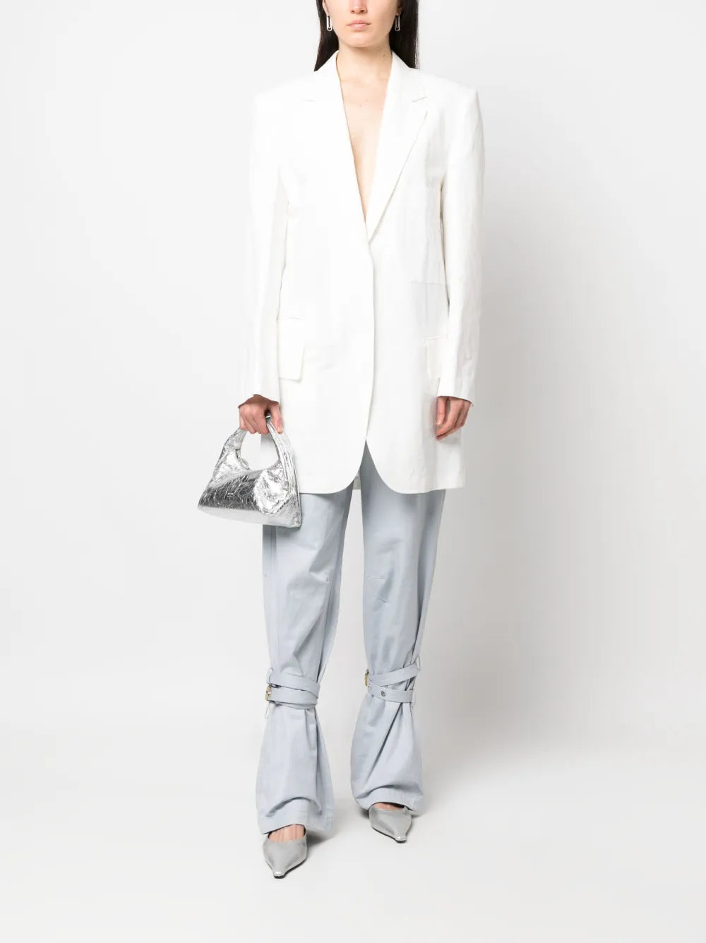Oversized Single-Breasted Blazer