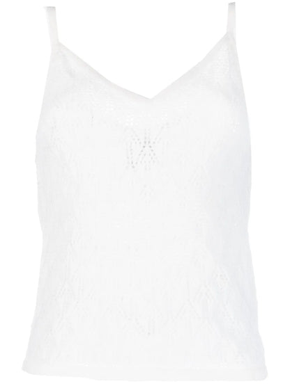 Spaghetti-Strap Cashmere Top