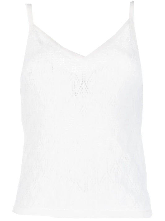 Spaghetti-Strap Cashmere Top