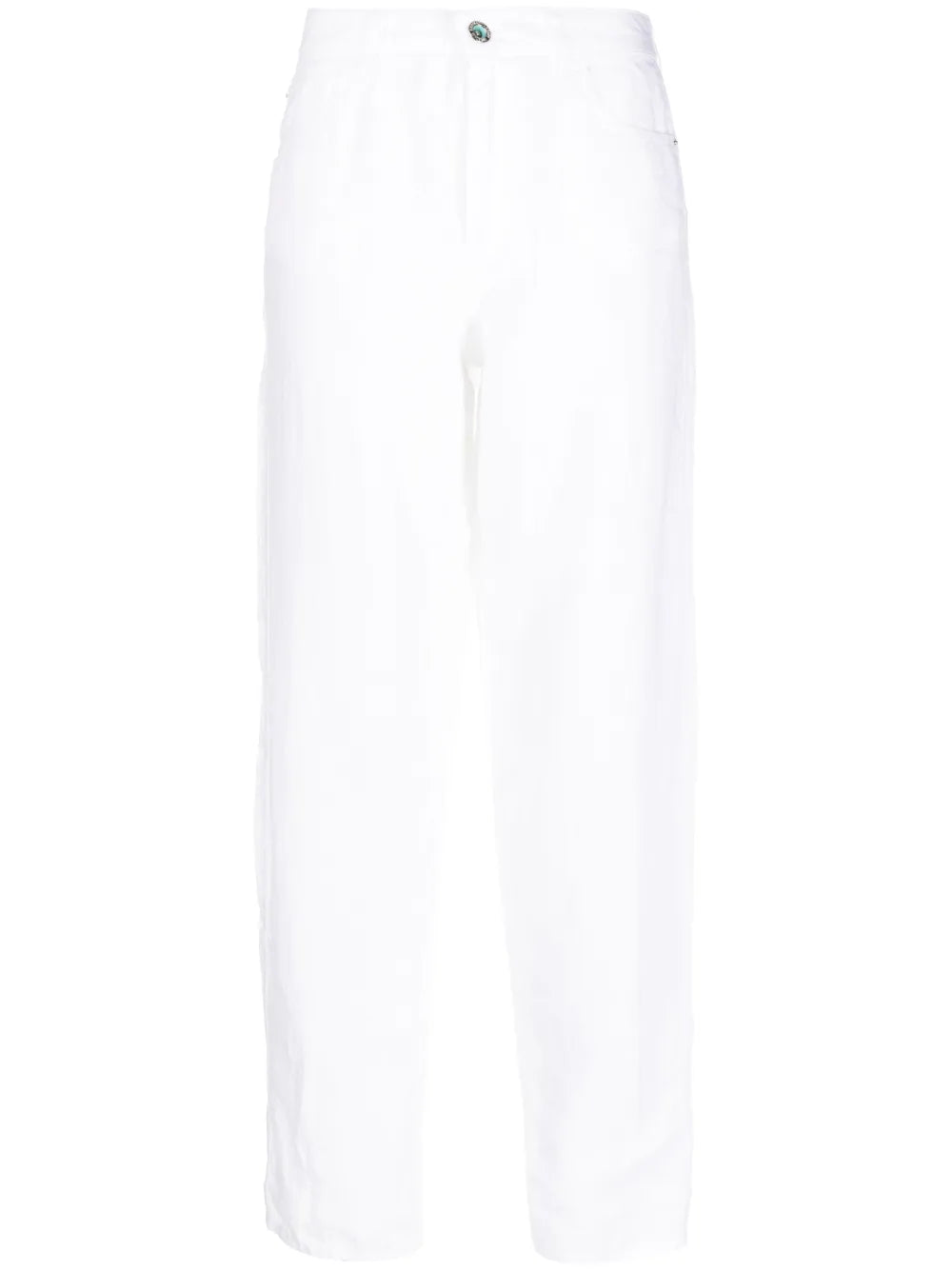 Straight-Leg Linen Trousers