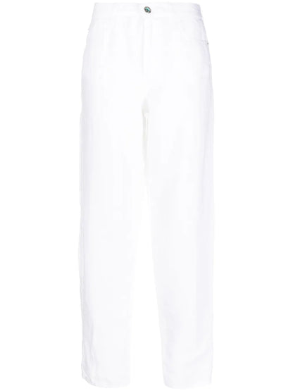 Straight-Leg Linen Trousers