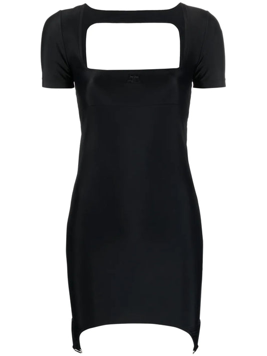 Square-Neck Cut-Out Mini Dress