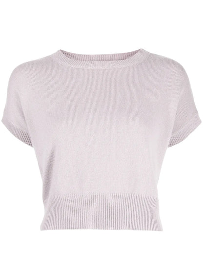Genova Sleeveless Cropped Cashmere Jumper