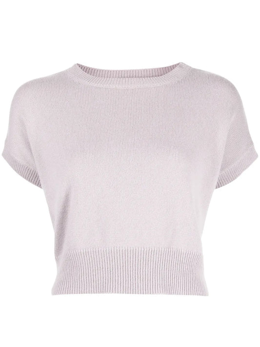 Genova Sleeveless Cropped Cashmere Jumper