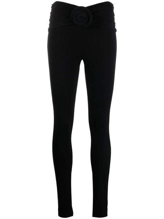 Floral-Detail Leggings