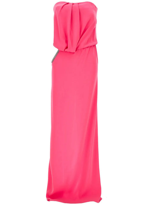 Rhinestone-Embellished Maxi Dress