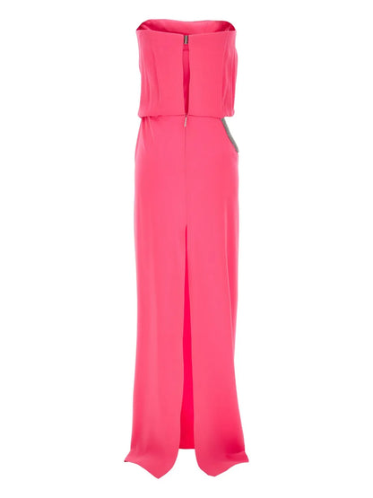 Rhinestone-Embellished Maxi Dress