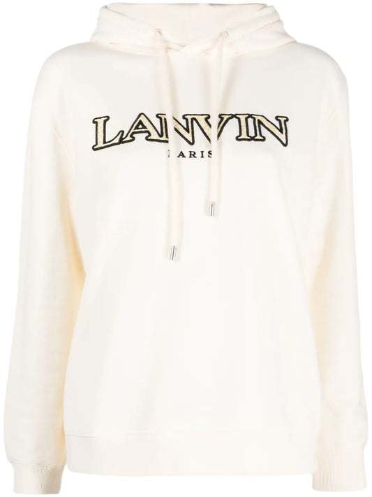 Embroidered-Logo Cotton Hoodie