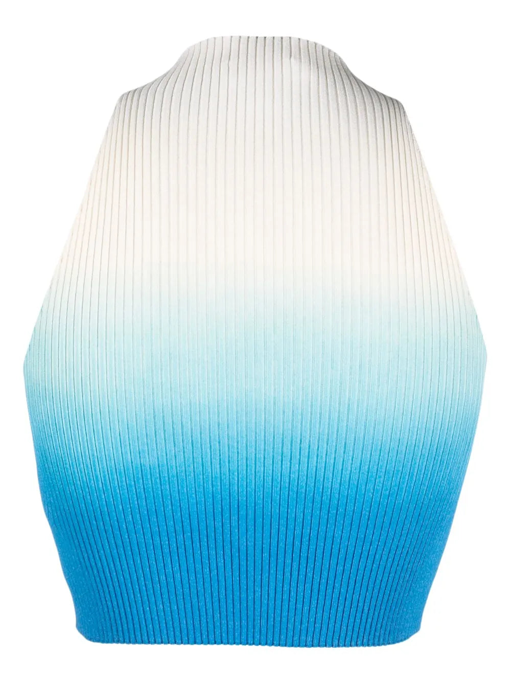 Ombré-Effect Ribbed Knit Top