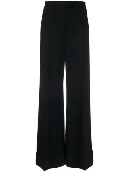 High-Waisted Wide-Leg Trousers