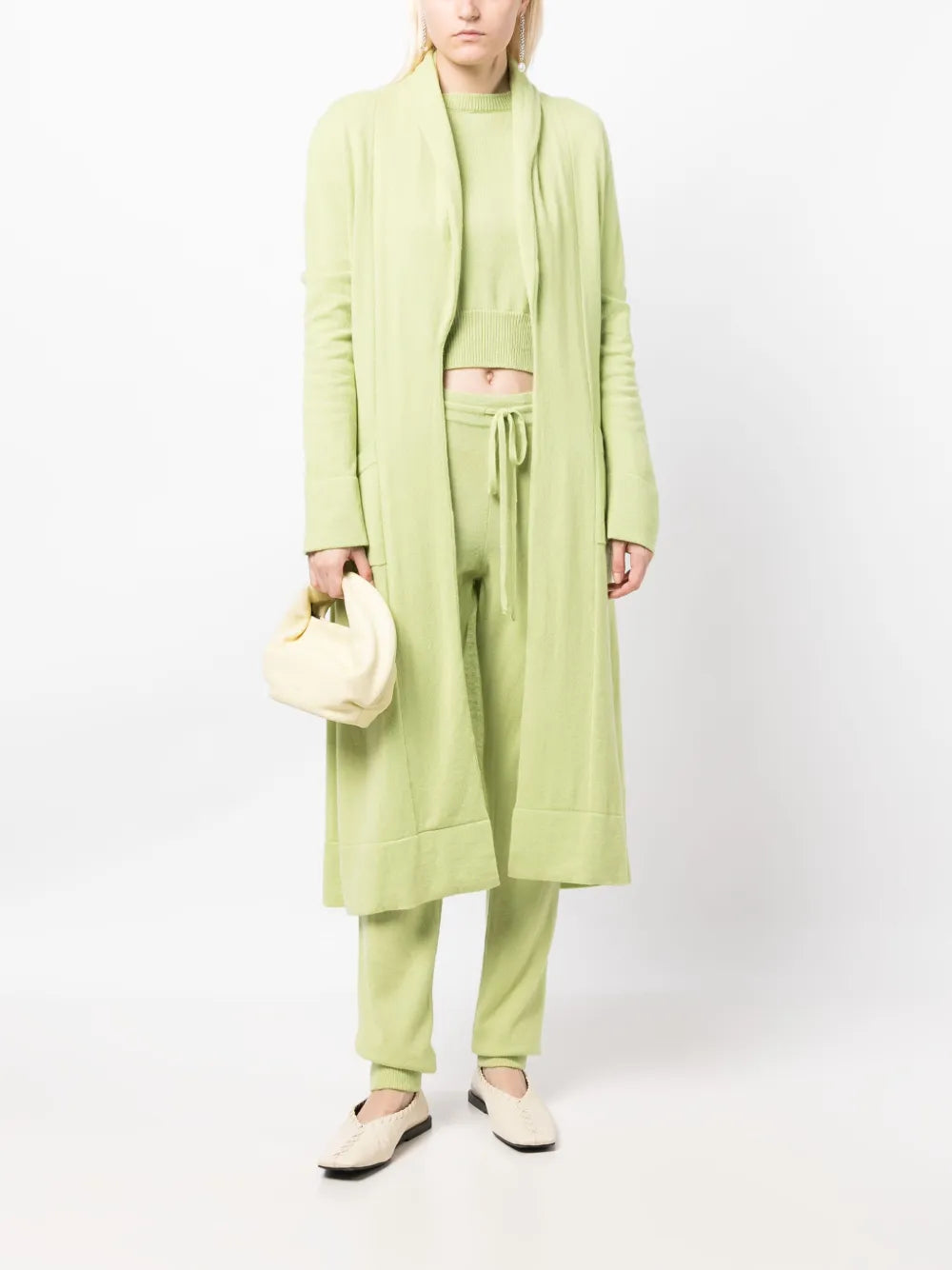 Venzia Open-Front Cashmere Cardigan