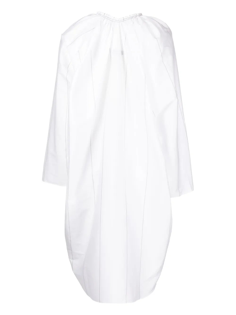 Striped Stretch-Cotton Dress