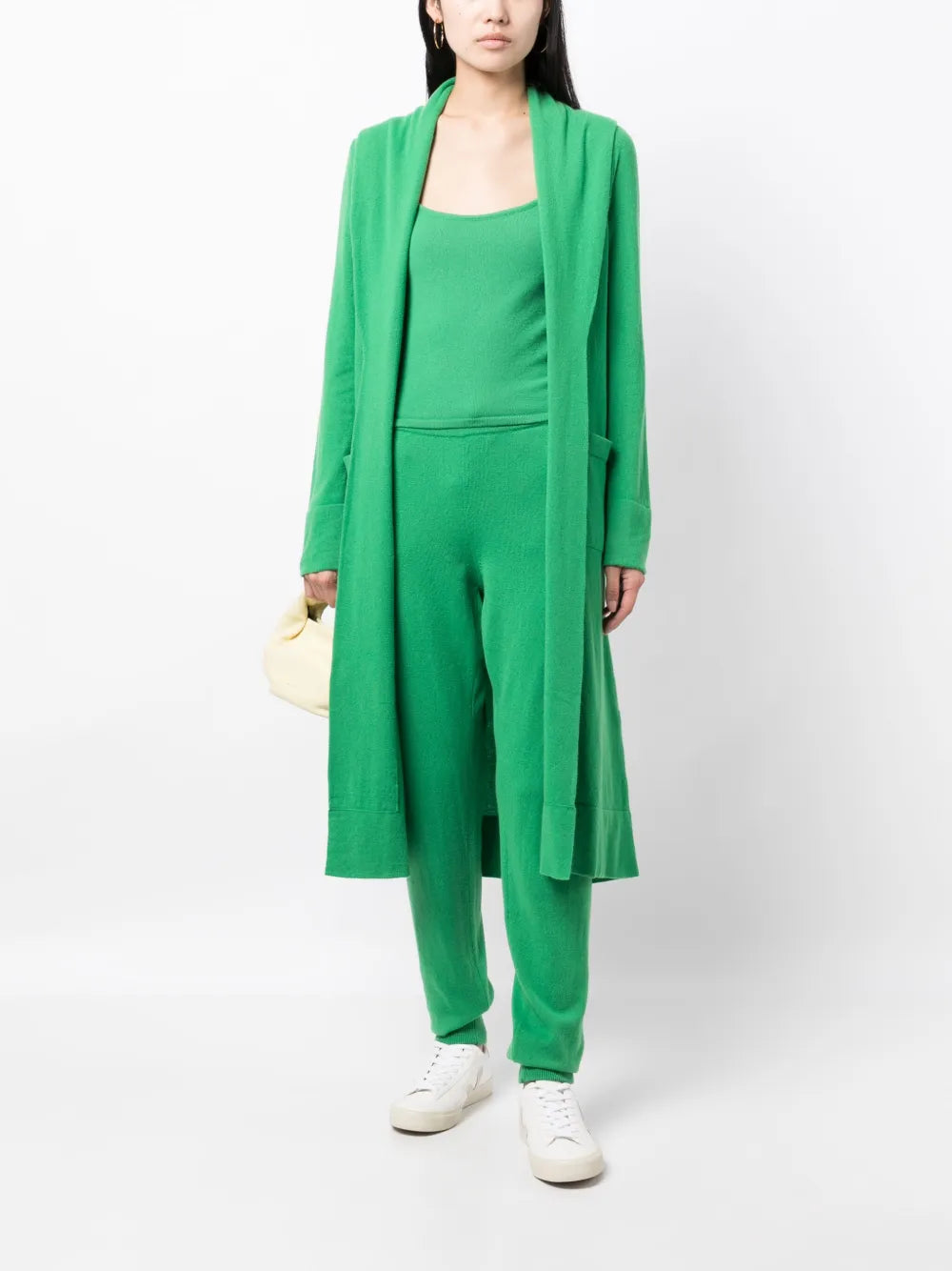 Venzia Open-Front Cashmere Cardigan