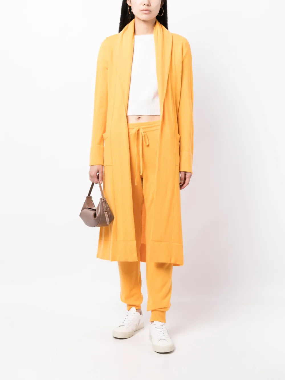 Venzia Open-Front Cashmere Cardigan