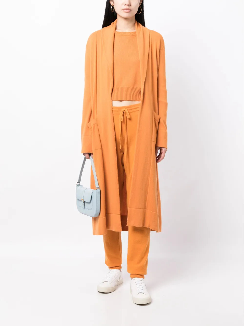 Venzia Open-Front Cashmere Cardigan