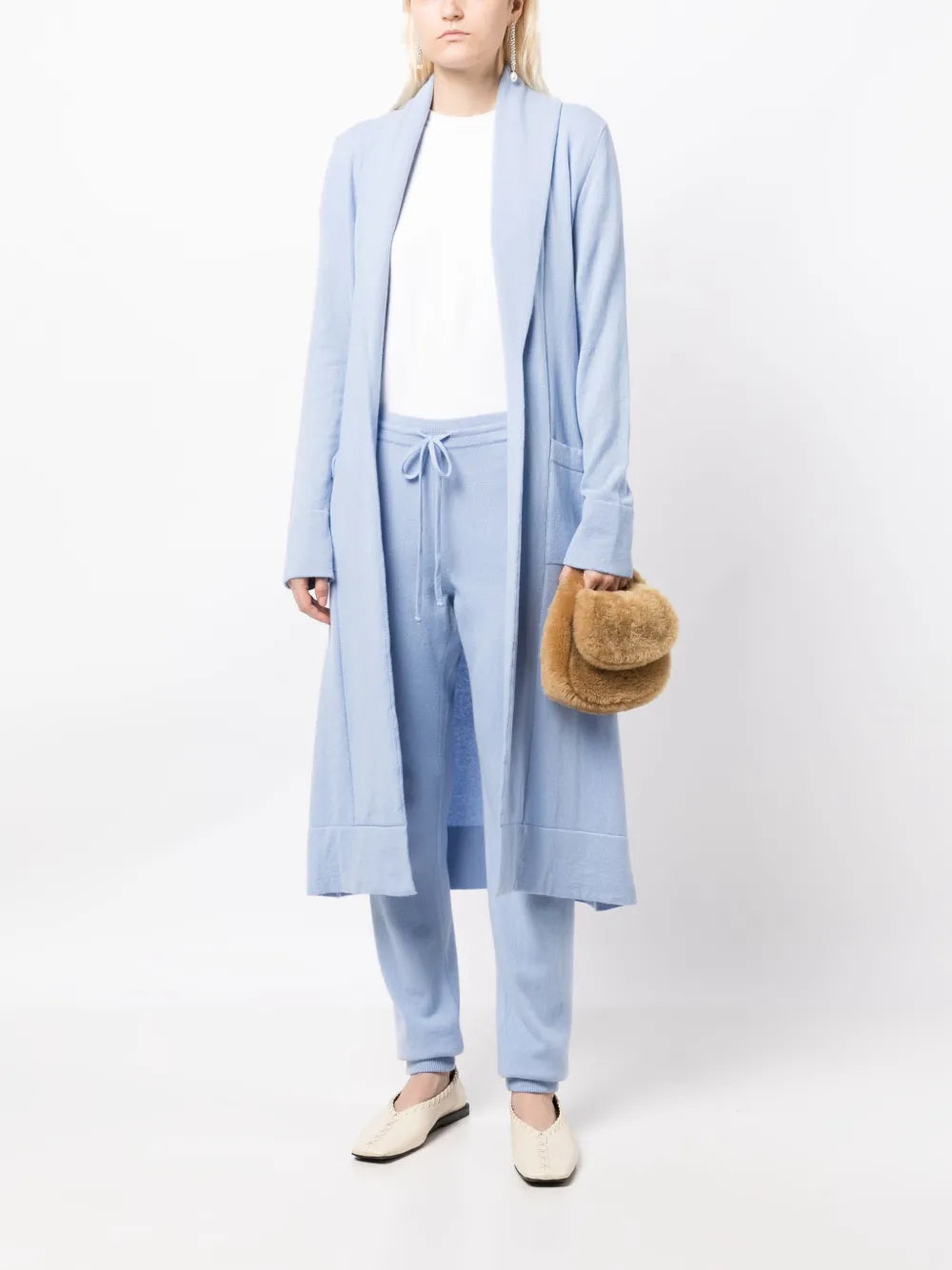 Venzia Open-Front Cashmere Cardigan