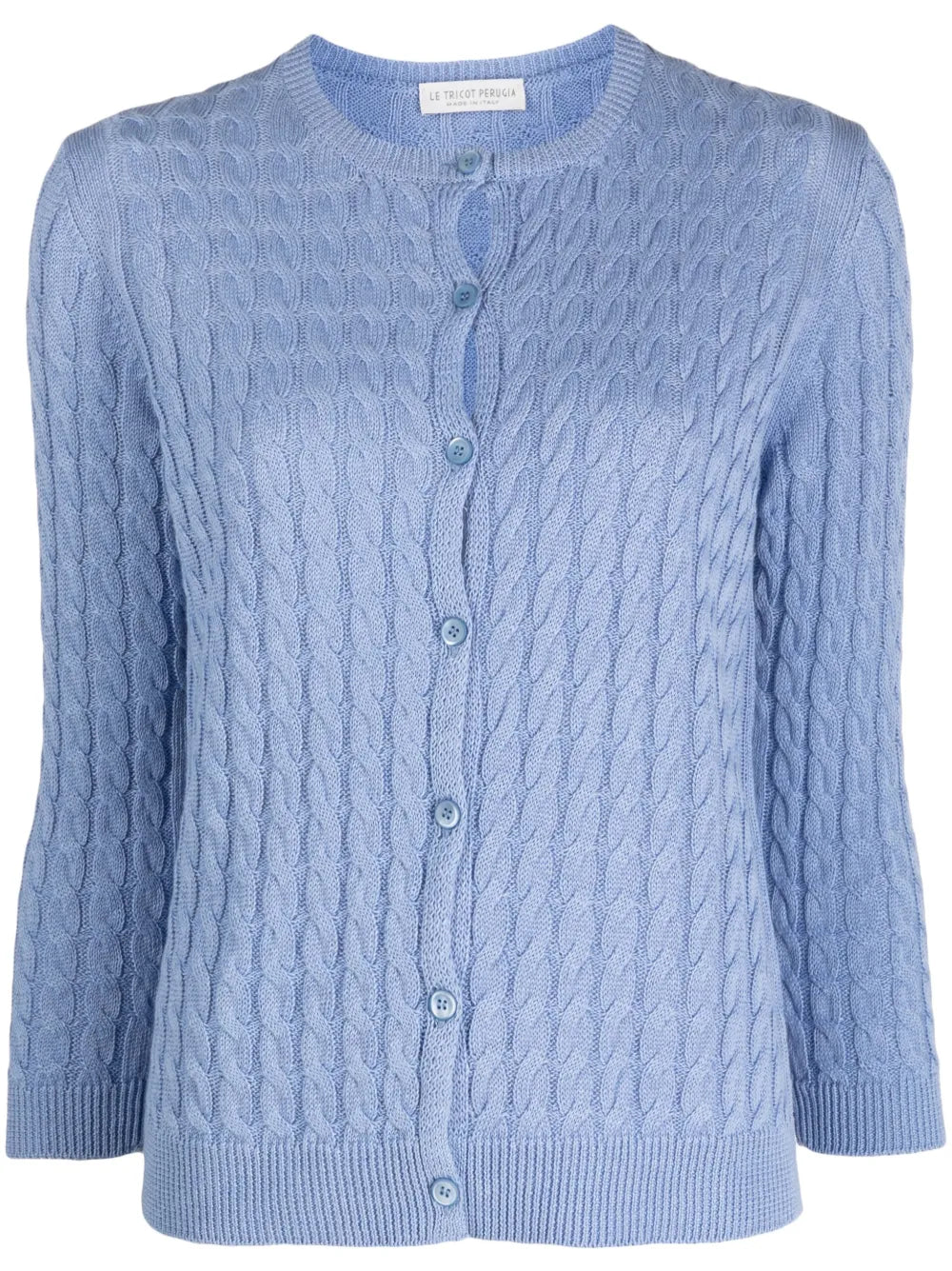 Long-Sleeve Cable-Knit Cardigan