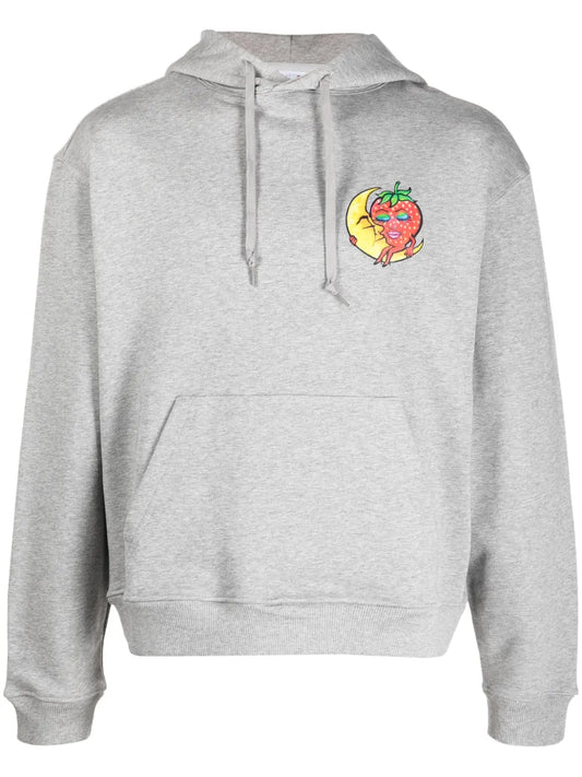 Fruit-Print Cotton Hoodie