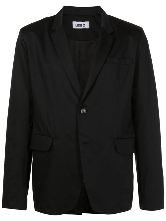 Single-Breasted Cotton Blazer