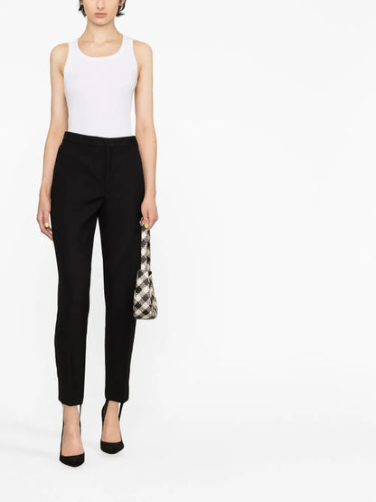 Slim-Fit Stirrup Trousers