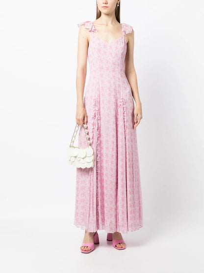 Tulonne Rose-Print Dress