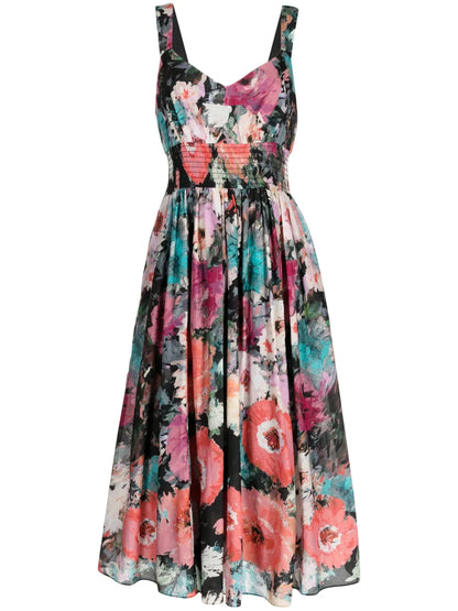 Betony Floral-Print Midi Dress