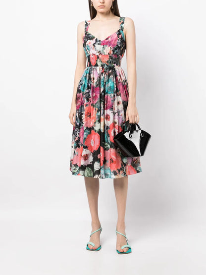 Betony Floral-Print Midi Dress