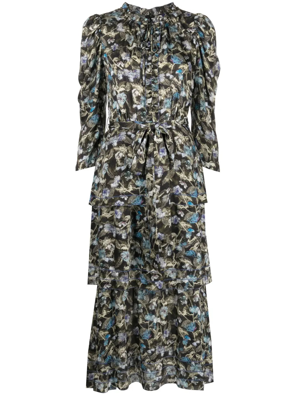 Juniper Floral-Print Tiered Dress