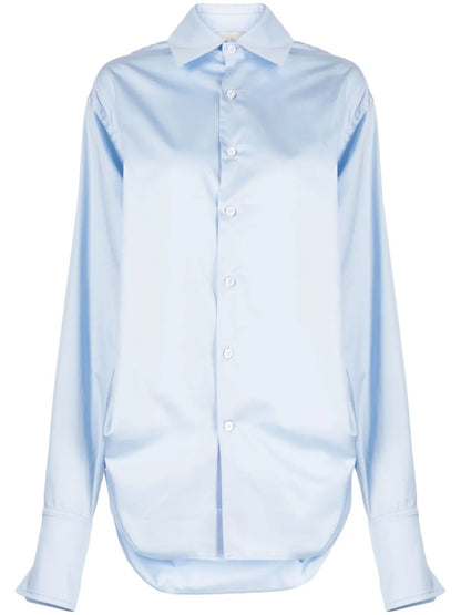 Drawstring Cotton Shirt