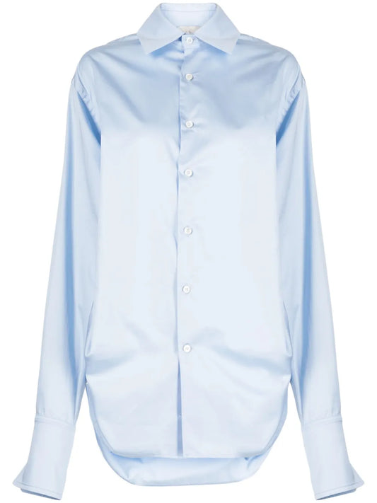 Drawstring Cotton Shirt