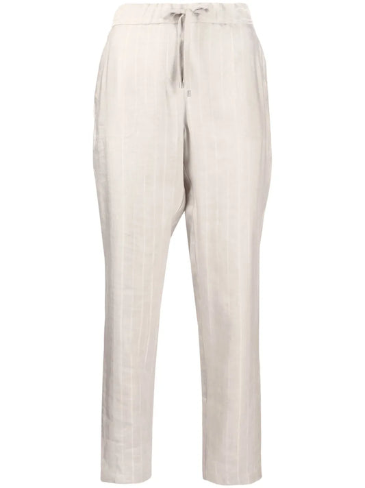 Striped Slim-Cut Trousers
